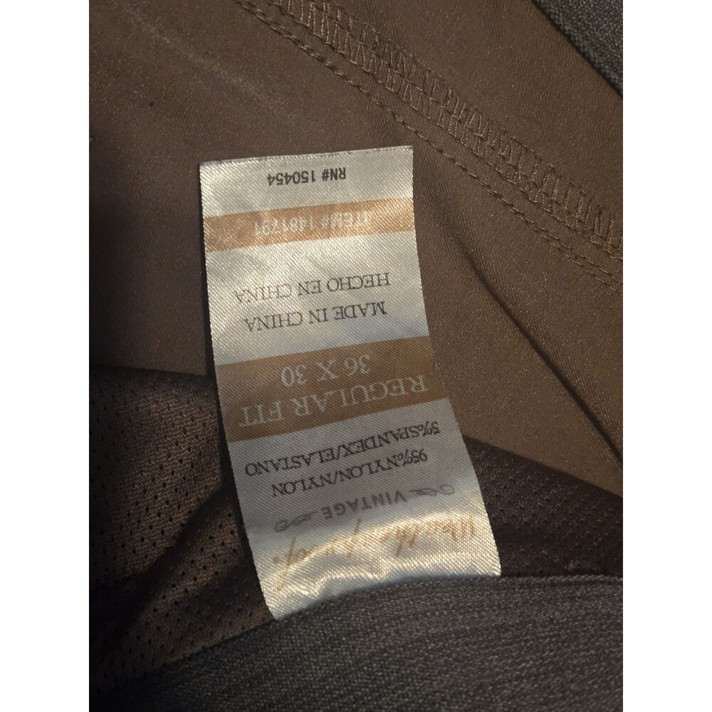 Weatherproof Men's Trail Utility Pants Size 36 Tan Khaki Hiking Travel Zip... - Picture 3 of 7